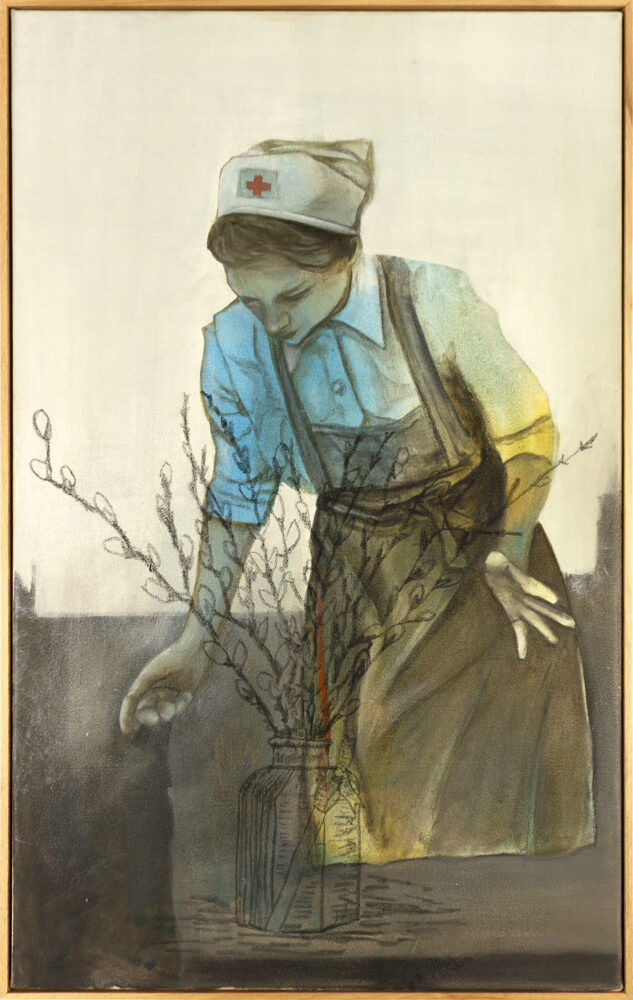 Daniel Malun Lange: Als ich Schwester Anneliese war / 2025, 43 x 70 cm (gerahmt)