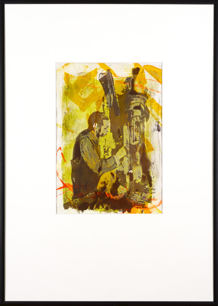 Daniel Malun Lange: Der Archivar / 2025, 42 x 59,4 cm (gerahmt)