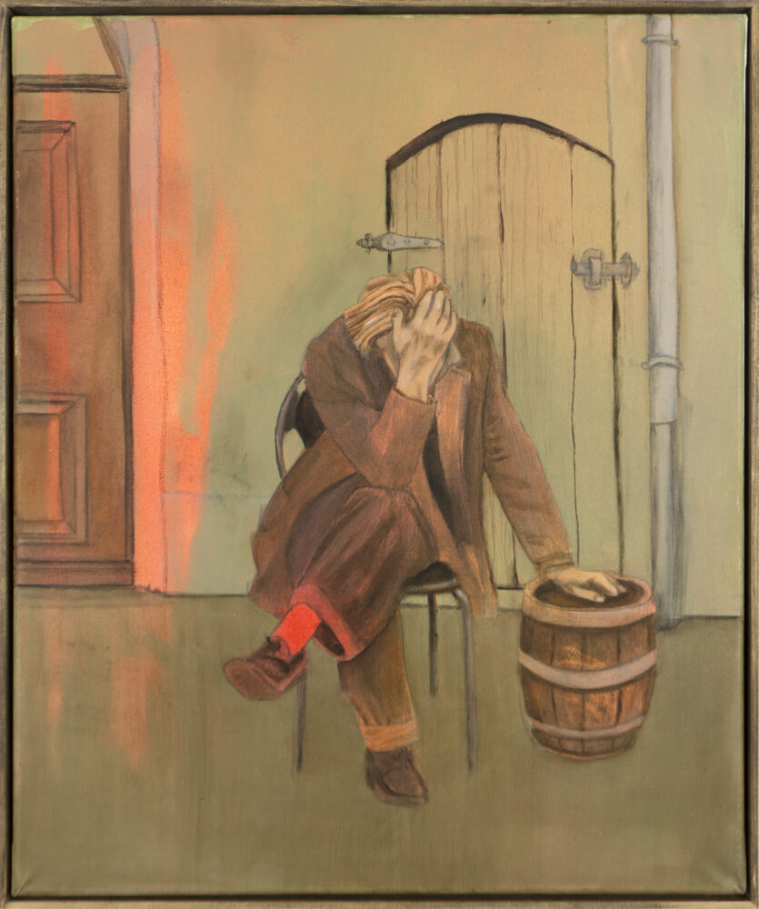 Daniel Malun Lange: Warum? / 2025, 50 x 60 cm (gerahmt)