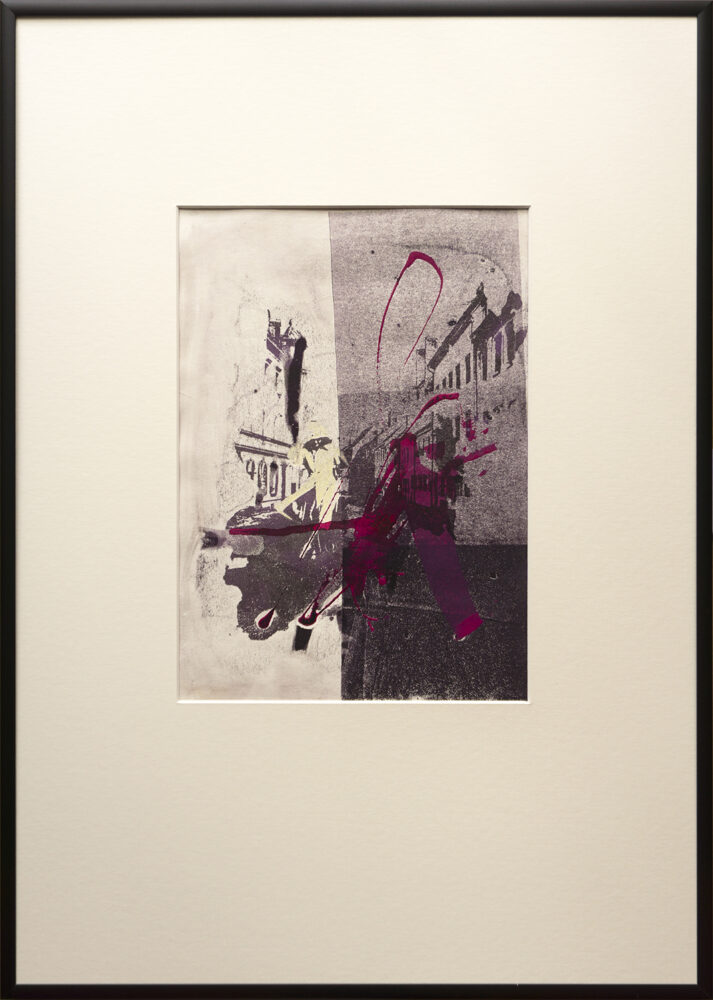 Daniel Malun Lange: purple rain / 2025, 42 x 59,4 cm (gerahmt)