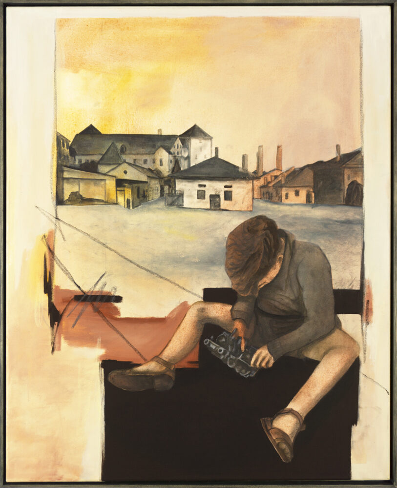 Daniel Malun Lange: Der Schaffner / 2025, 63 x 78 cm (gerahmt)