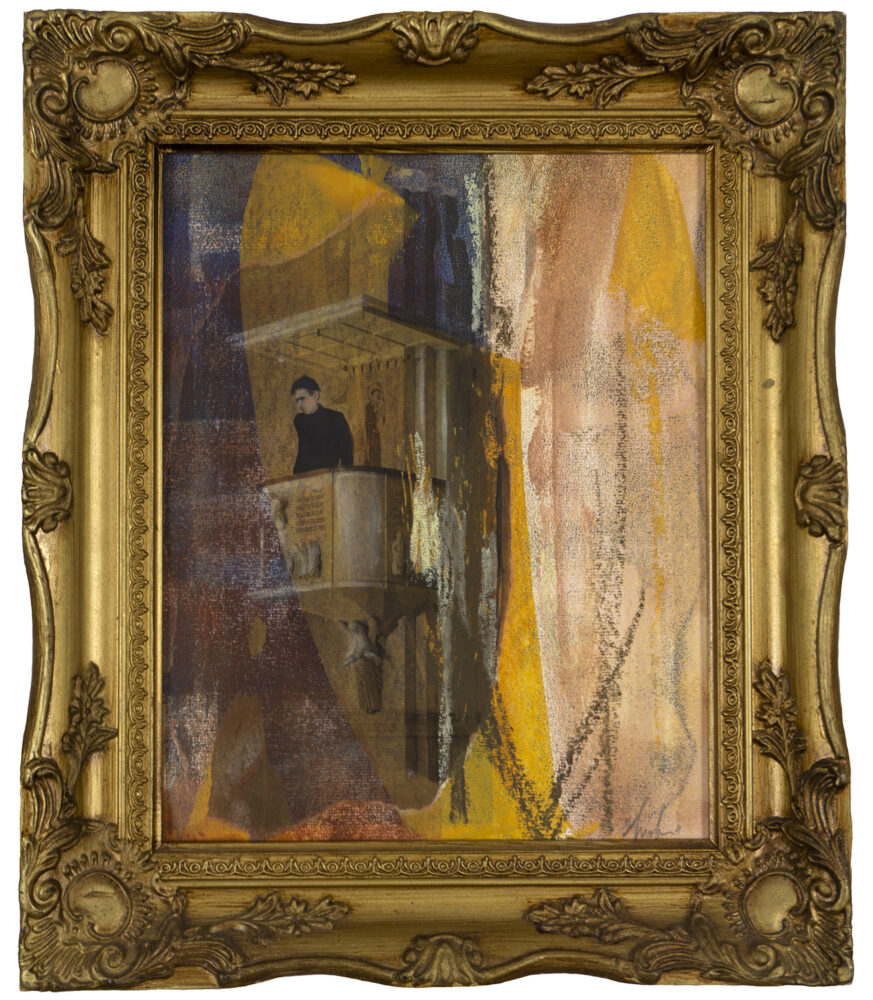 Daniel Malun Lange: Sittenwächter / 2025, 28 x 33 cm (gerahmt)