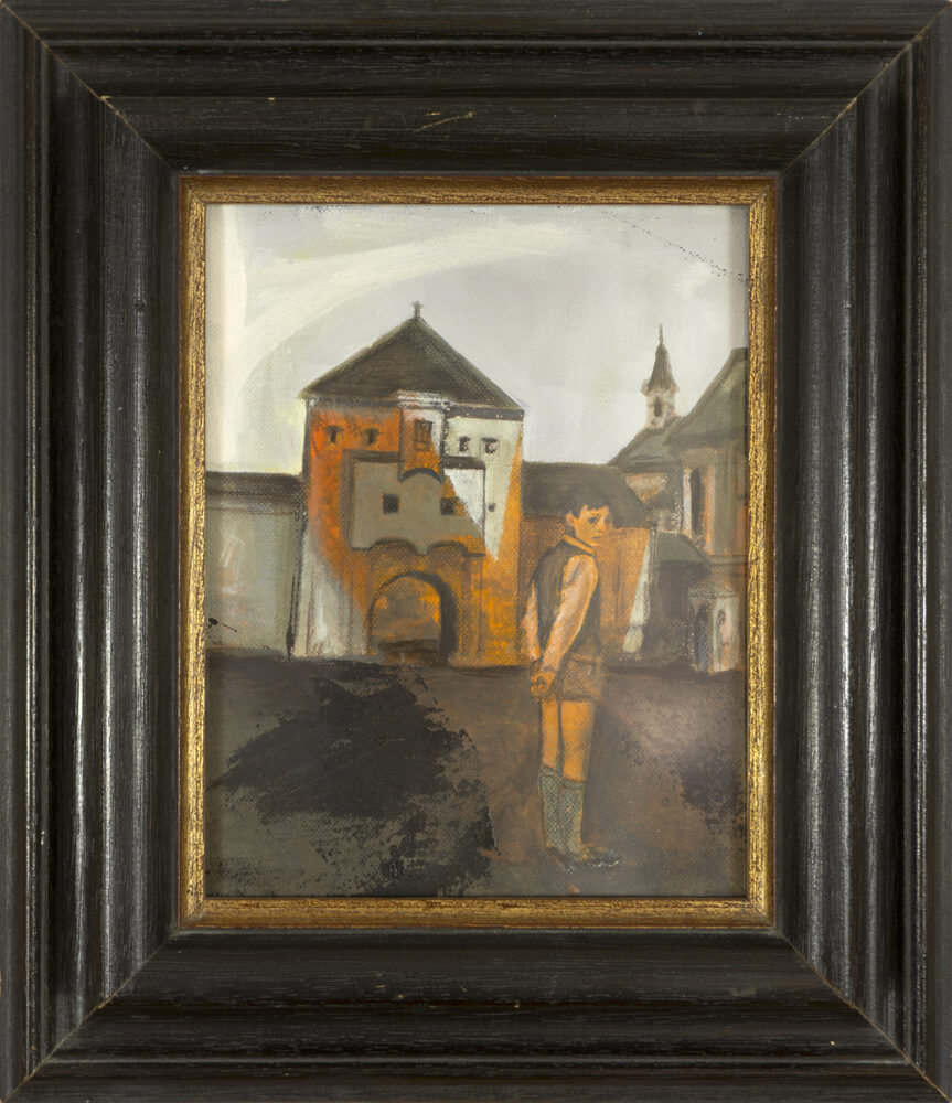 Daniel Malun Lange: Tränktor / 2025, 29 x 33,5 cm (gerahmt)